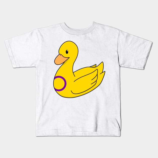 Intersex Duck Kids T-Shirt by ceolsonart